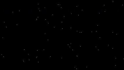 Wall Mural - Snow particles rapidly falling from the sky. Looping winter video. Alpha channel available in 3840 x 2160 px. Realistic snowfall, seamless video.