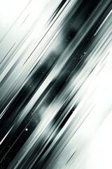 Poster - A dynamic abstract background featuring striking diagonal stripes in shades of black and white, creating a sense of movement and depth with a touch of starry textures.