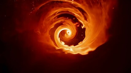 Wall Mural - Fiery Vortex: A swirling inferno of cosmic proportions