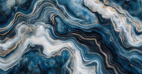Wall Mural - A banner featuring a dark blue watercolor background with a grunge effect.
