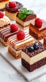 Sweets with intricate designs for memorable dessert spreads, Food and drinks for celebration, desserts sweets