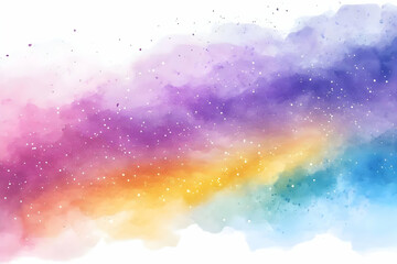 Colorful Abstract Watercolor Galaxy Background