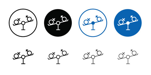 Aufkleber - Hormone imbalance icon Outline vector for web ui