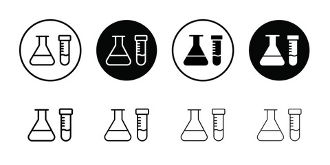 Aufkleber - Laboratory test icon Outline vector for web ui