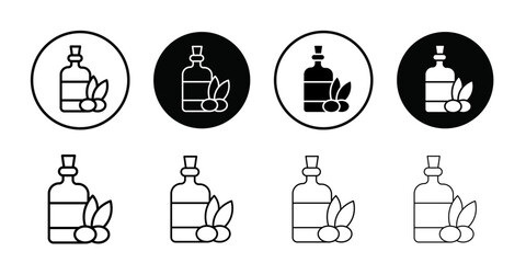 Poster - Olive oil icon Outline vector for web ui