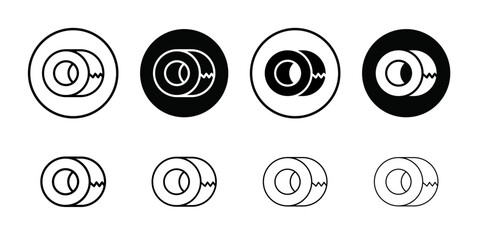 Aufkleber - scotch icon Outline vector for web ui