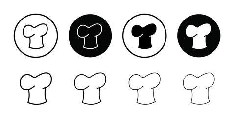 Poster - toque icon Outline vector for web ui