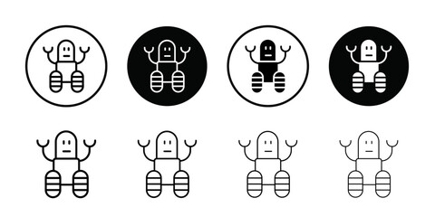 Poster - Wheels robot icon Outline vector for web ui