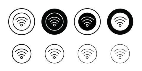 Poster - Wifi icon Outline vector for web ui