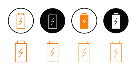Aufkleber - battery icon Outline vector for web ui