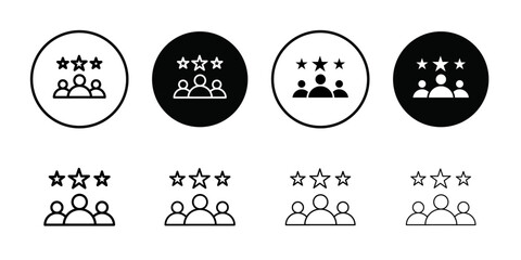 Poster - customer product rating icon Outline vector for web ui