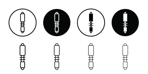 Aufkleber - damper icon Outline vector for web ui