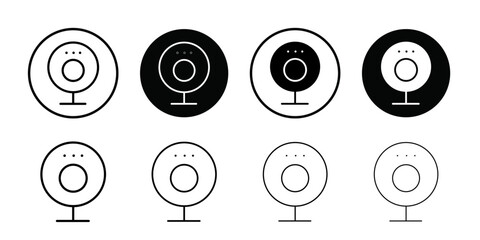 Poster - Digital Webcam icon Outline vector for web ui