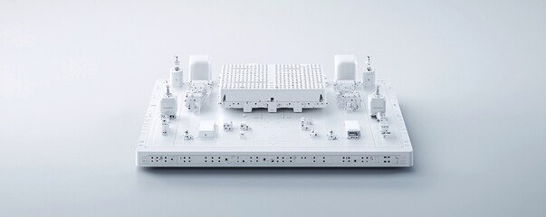Poster - high-performance ceramic components in aerospace applications, sleek fabrication process with precis