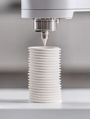 Poster - Manufacturing ceramics for industrial turbines, blending artistry with advanced fabrication technologies