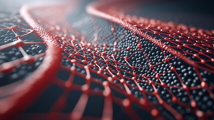 Poster - nanostructured ceramics in biomedicine, showcasing precision and strength in intricate applications