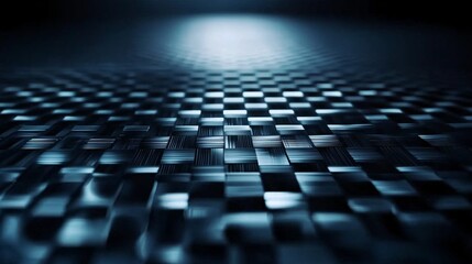 Poster - A close-up of a carbon fiber composite sheet with visible weave patterns, emphasizing its strength and lightweight properties