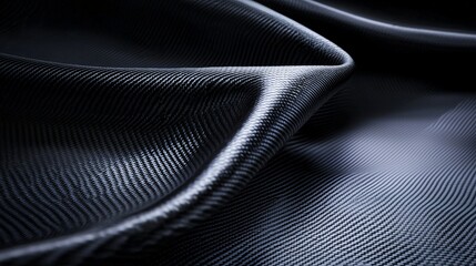 Poster - a close-up of a carbon fiber composite sheet with visible weave patterns, emphasizing its strength a