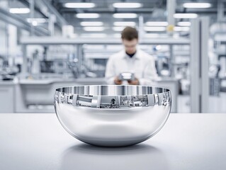 Aufkleber - a polished composite part reflecting its durability and surface finish in a manufacturing setting