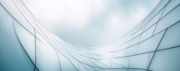 Poster - a modern building facade using composite materials for aesthetics and thermal insulation