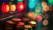 © Justlight - The sound of buttons being pressed and coins clinking blends together in the defocused background.