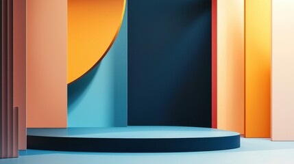 Poster - Modern Graphic Mockup Template with Layered Effects for Creative Projects and Presentations
