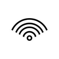 Aufkleber - Wifi network line icon with simple and modern design