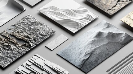 Poster - Diverse Textures and Patterns for Design Prototypes and Mockups in a Creative Portfolio
