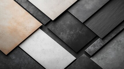 Poster - Polished Textures in Dynamic Layout of Dim Mockup Panels for Creative Design Projects