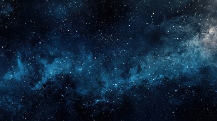 Poster - This vibrant gradient background features a smooth transition from navy blue to black, evoking the vastness of the universe and the night sky filled with stars, perfect for various designs.