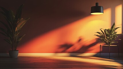 Poster - Realistic Indoor Design Mockup with Detailed Textures and Natural Lighting Effects