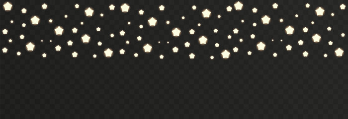 Wall Mural - vector space stars png. glowing stars on transparent background. space star background.