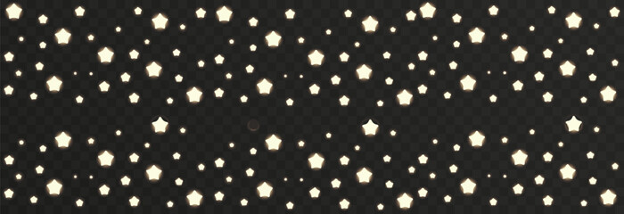 Wall Mural - vector space stars png. glowing stars on transparent background. space star background.