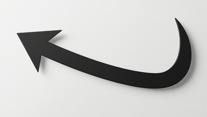 black arrow icon on white background. flat style. arrow icon for your web site design, logo, app, ui