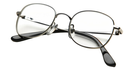 stylish eyeglasses isolated on a white background for fashion and optical use