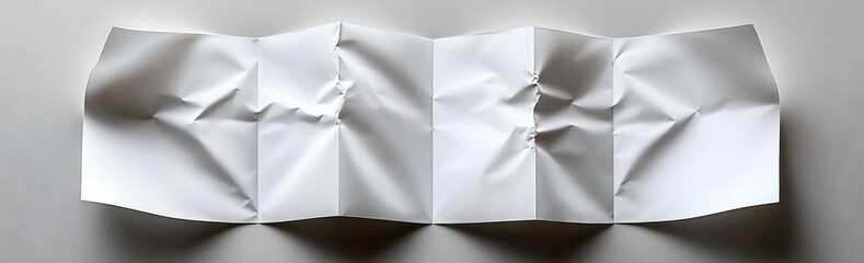 Poster - Different perspectives of a floating paper sheet. A contemporary 3D illustration set featuring white blank pages suspended in the air. A falling document or letter template. An empty letter and note.