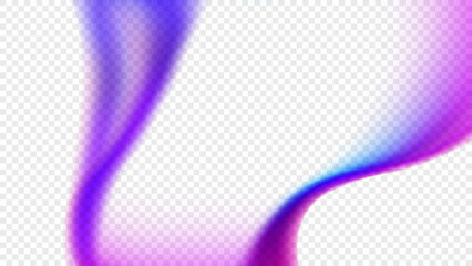 Fototapete - Vibrant collored abstract liquid shape. Bright color gradients for creative graphic design. Transparent background. Overlay template. Vector illustration.