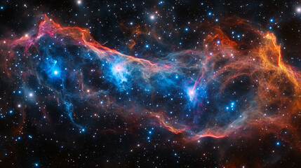 Space background, nebula backdrop 