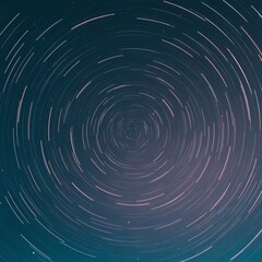 Poster - circular star trails in night sky.