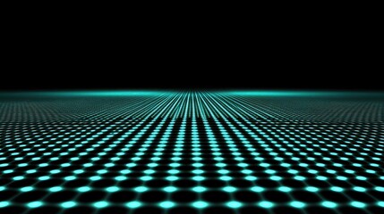 Poster - Abstract data grid with glowing dots and lines, creating a network-like pattern on a dark background, symbolizing digital connectivity