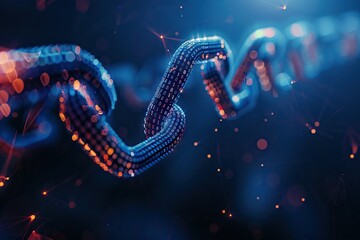 Blockchain technology background  cryptocurrency fintech  programming concept  abstract Segwit.