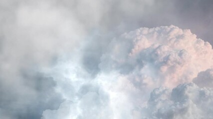 Wall Mural - cumulonimbus clouds and thunderstorms ultr hd.