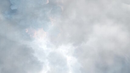 Wall Mural - cumulonimbus clouds and storm in the sky 4k.