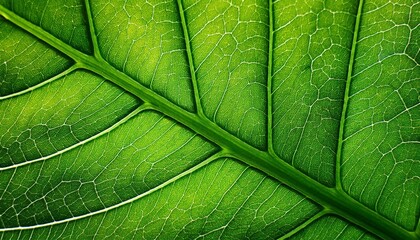 Green leaf macro illustration.  Green leaf  background. leaf texture