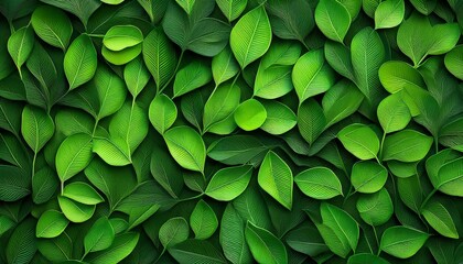 Green leaves texture background. Natural background and wallpaper