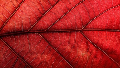 red leaf background. сlose up of leaf texture