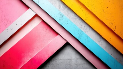 Aufkleber - A vibrant and dynamic abstract image featuring overlapping colored surfaces showcasing textures, depth, and modern design, perfect for digital media projects.
