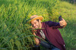 © kamonrat - Farmer Taking a Selfie in a Rice Field, Documenting Crop Health and Celebrating Harvest Season with Modern Technology, Embracing Rural Life and Sustainable Agriculture Practices