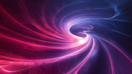 Poster - Swirling vortex of pink and blue light energy: abstract background