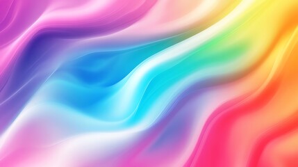 Poster - An abstract, colorful background with wavy, blurred lines.